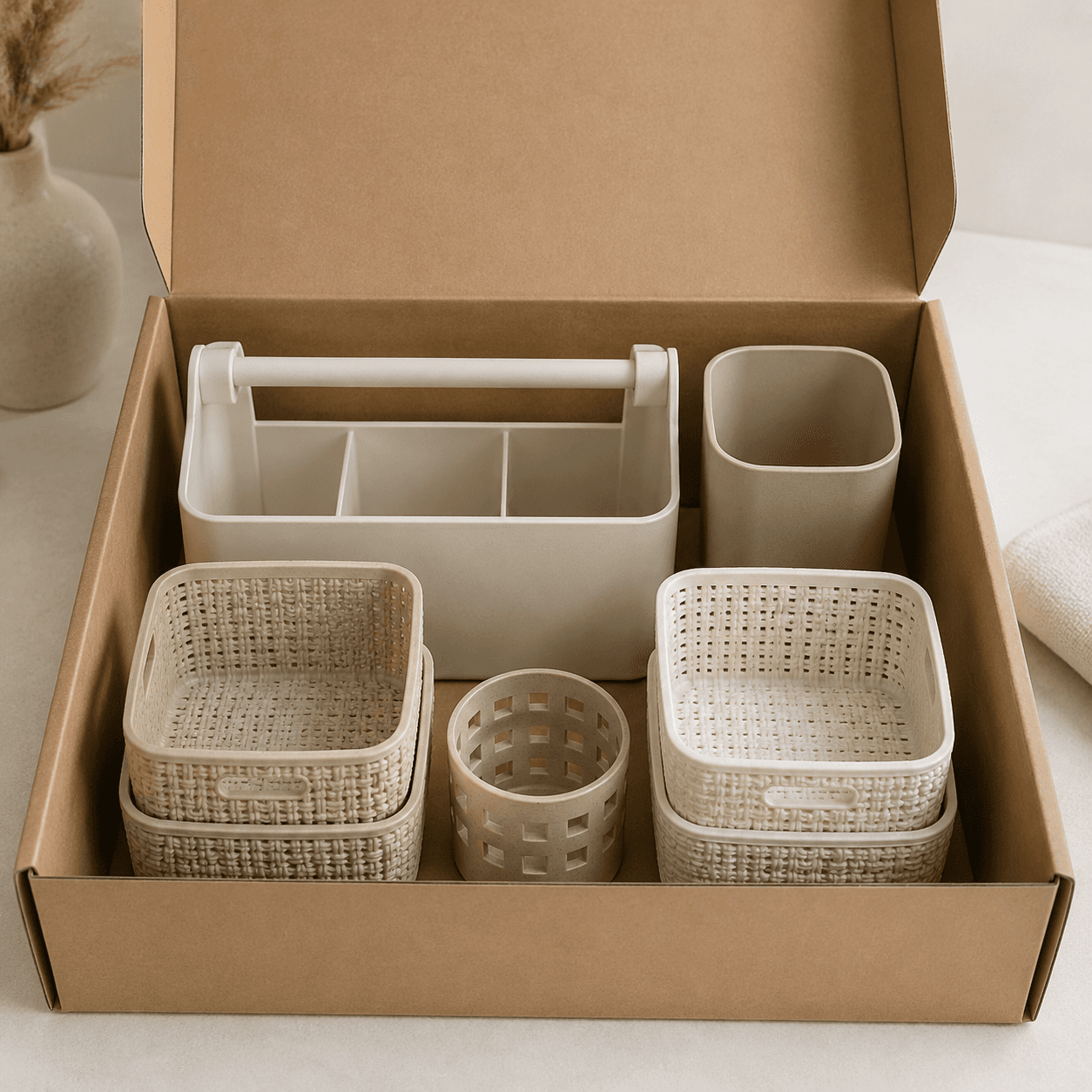 Bathroom Organiser Set